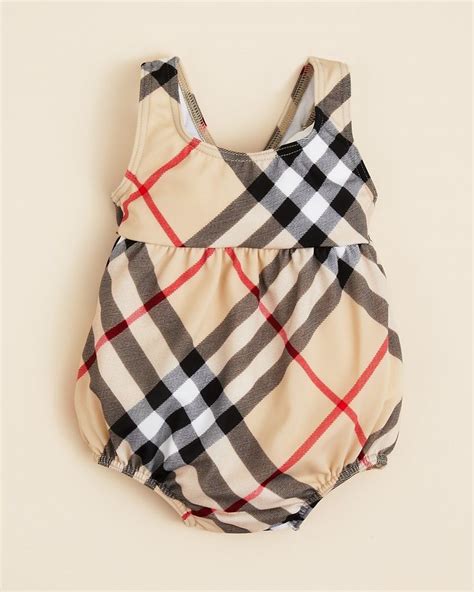 baby girl burberry shorts|Burberry infant swimsuit.